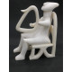 Cycladic Art Figurine Male Harp Player Greek Art 7.88'