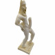 Satyr Greek Nude God Alabaster Statue 8,26inches