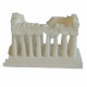 Parthenon Temple Acropolis Amazing Architectural Replica Sculpture - Handmade Alabaster Statue 12,5cm - 4.92"