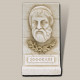Sofocles Ancient Greek Poet Relief Alabaster 4.34inches