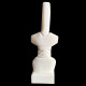 Cycladic Museum Violin Shape Idol Copy 14,5cm - 5.70in Handmade Sculpture Real Greek White Marble