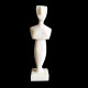 Cycladic Art Marble Female Figurine - 'Folded Arm' Greek Masterpiece (7.87 inches)