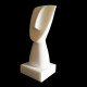 Cycladic Museum Head of figurine of the Spedos Variety Copy 21cm - 8.26in Handmade Sculpture Real Greek White Marble
