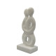Cycladic Art Real Marble Handmade Twin Figure Idol - Eternal Duality - Greek Statues