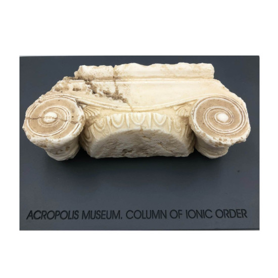 Part of Ionic Column Replica: Exquisite Gift Inspired by the Parthenon Archaeological Museum Reproduction Greek Art Statue