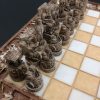Chess Board Alabaster Set Ancient Greece Themed Chessboard 45X45 - Image 2