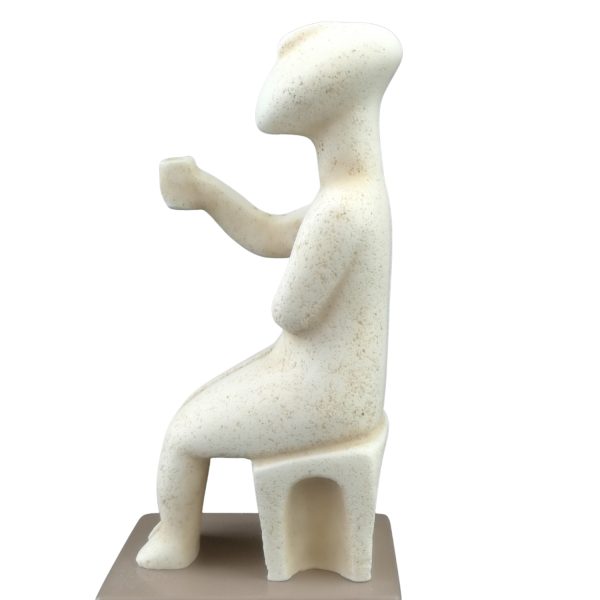 Cycladic Art Figurine Drinker Greek Art - Image 2